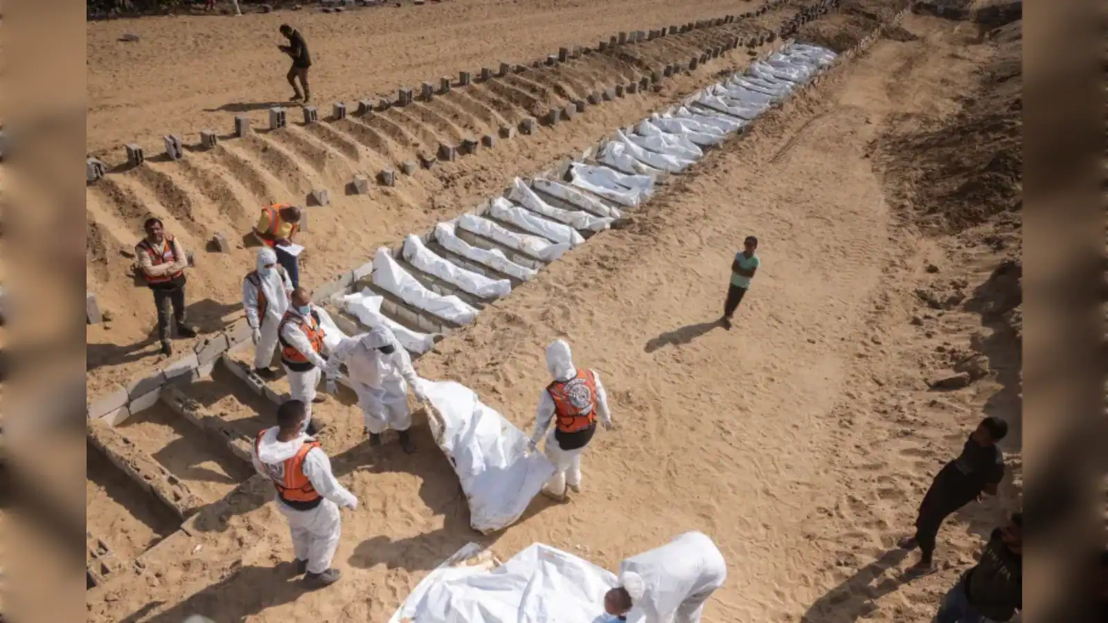 Archaeologists uncover ancient Egyptian mummies during excavation in Egypt.