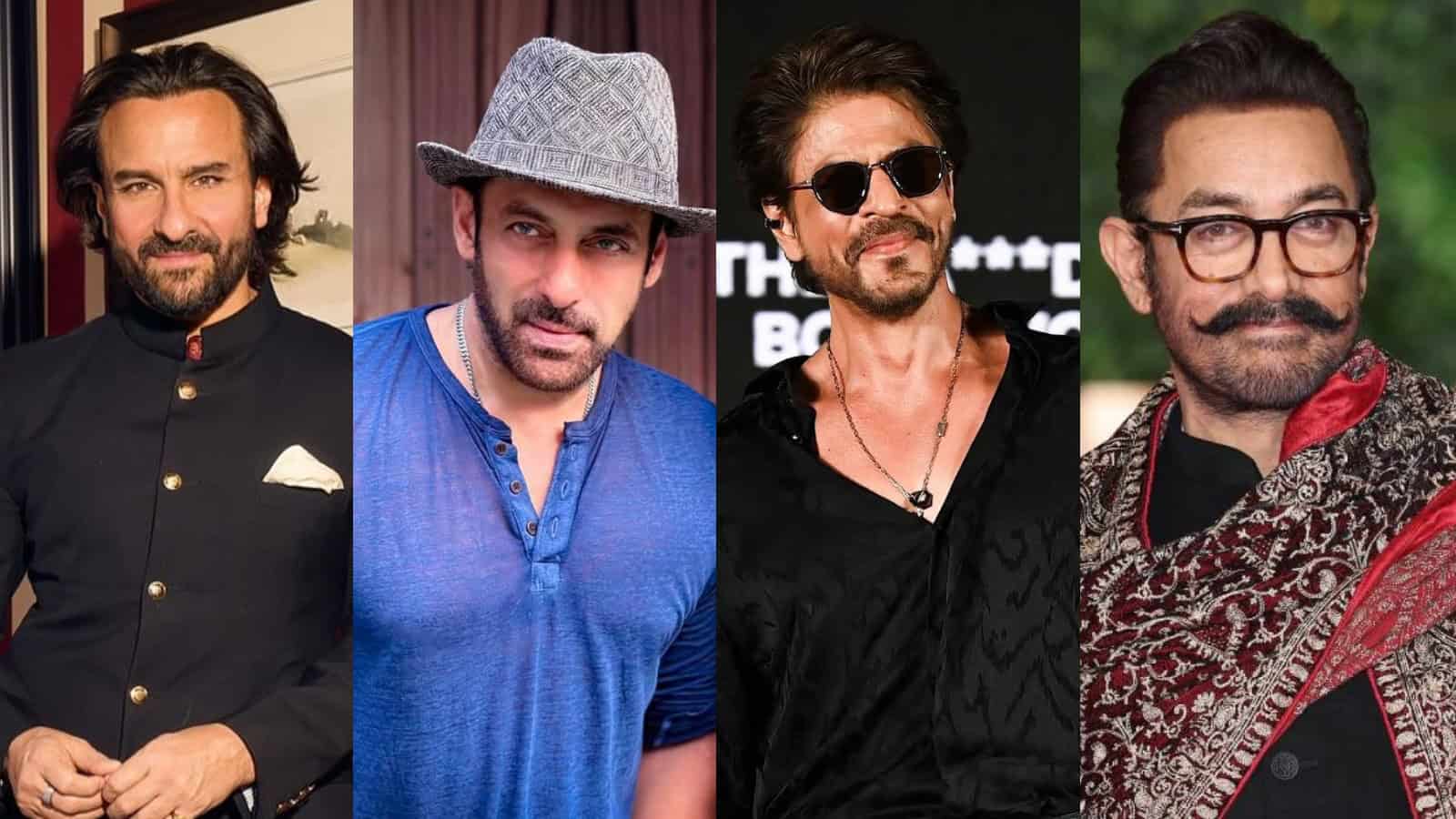 Saif Ali Khan, Salman Khan, Shah Rukh Khan and Aamir Khan