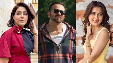 Contestants of Khatron Ke Khiladi 15, including ex-stars, posing outdoors for the show.