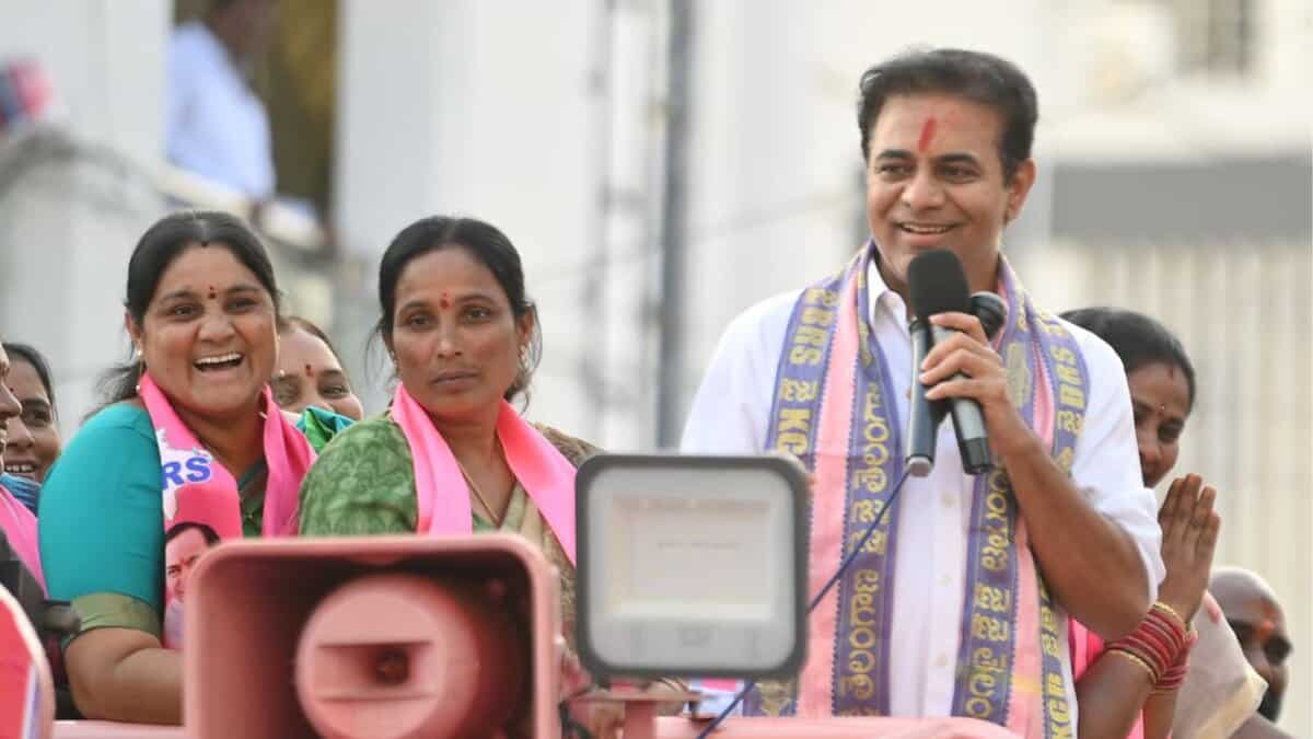 KTR starts municipal election campaign in Sircilla