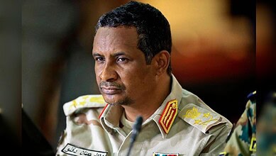 Sudan’s RSF leader Mohamed Hamdan Dagalo during a meeting