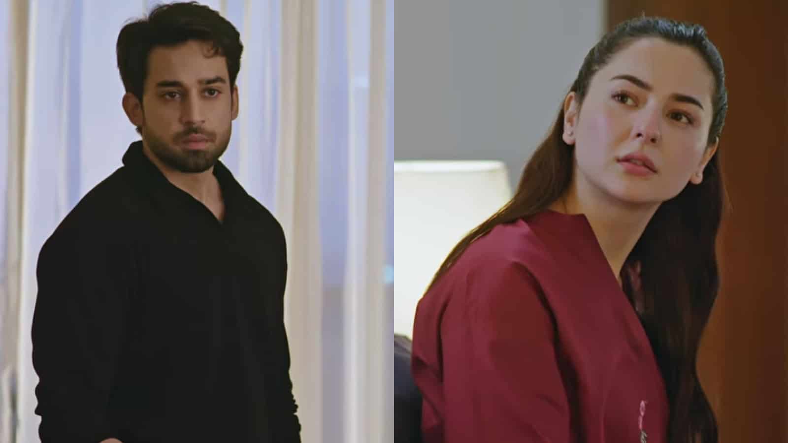 Bilal Abbas Khan and Hania Aamir from Meri Zindagi Hai Tu