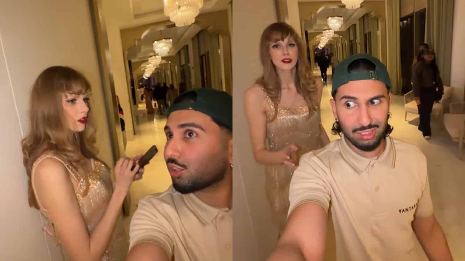 Orry declines photo with Taylor Swift at an event, showing a humorous moment.