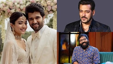 Guests attending Vijay and Rashmika's wedding event, with joyful moments captured.