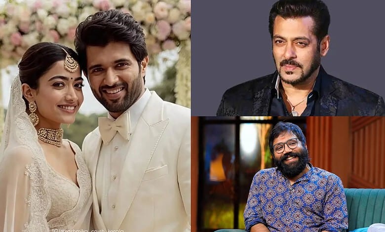 Guests attending Vijay and Rashmika's wedding event, with joyful moments captured.