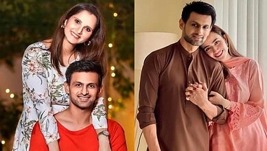 Sania Mirza, Shoaib Malik and Sana Javed