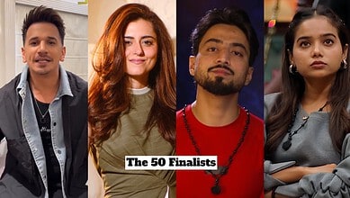 Group of four finalists from the show, smiling and posing for the camera.