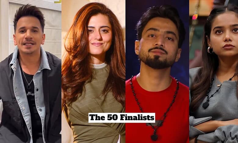 Group of four finalists from the show, smiling and posing for the camera.