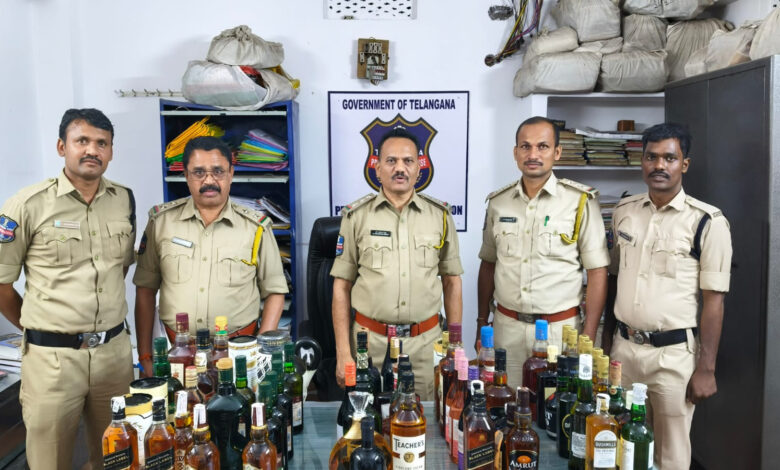 78 bottles of non duty paid liquor seized