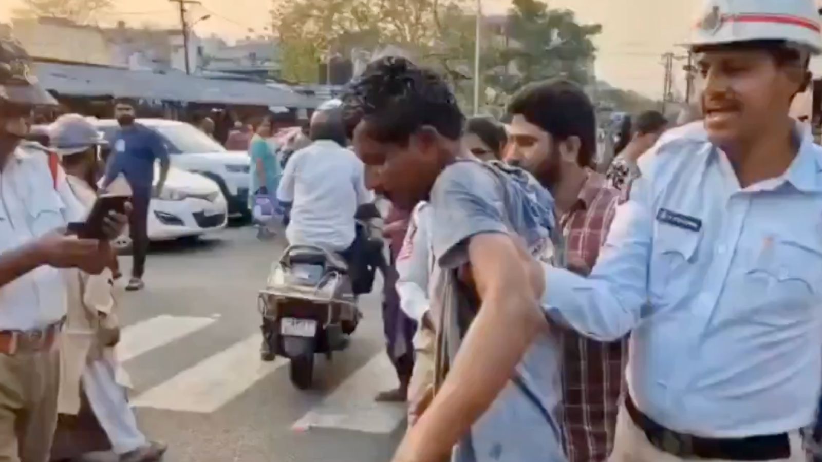 Drunk man hijacks APSRTC bus, drives into vehicles and shops in Vishakapatnam