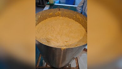 Adulterated ginger paste seized in Hyderabad by authorities.