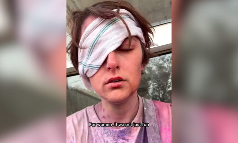 Austrian women celebrates Holi in Vrindavan, get assaulted