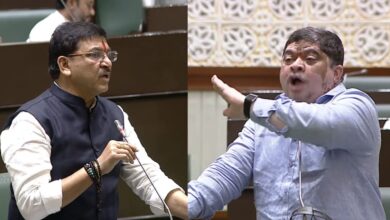 Telangana assembly erupts over the name of former PM Indira Gandhi's name being dragged into the branding of Ippah liquor, during discussions in the assembly on Wednesday, March 25, 2026.