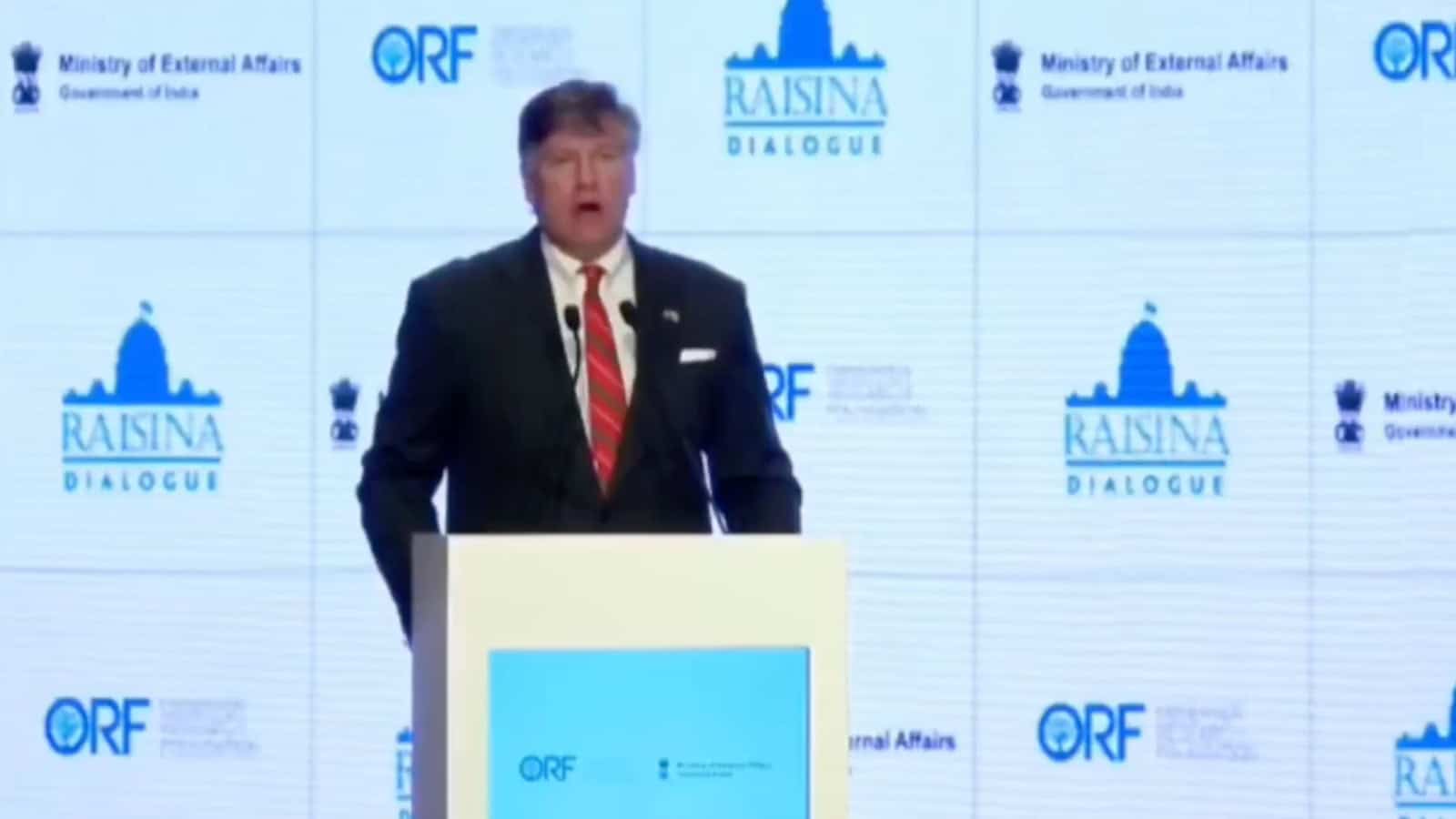 US official speaking at India-US dialogue on growth and diplomacy.