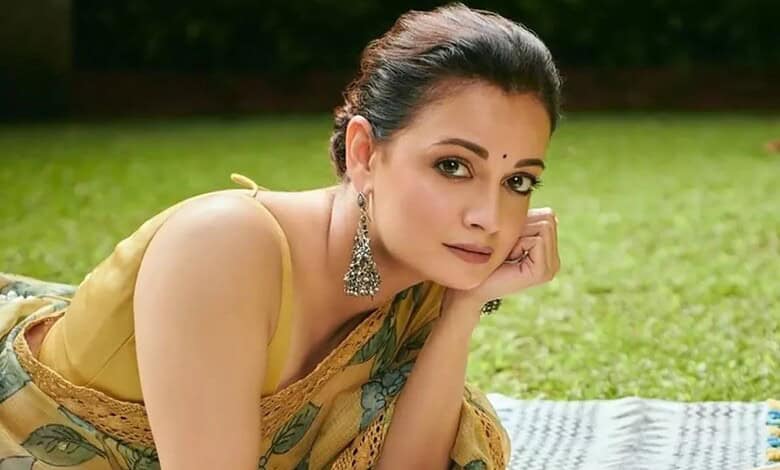 Dia Mirza promoting environmental awareness and river healing efforts outdoors.