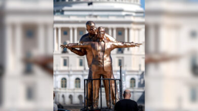 Epstein Trump statue
