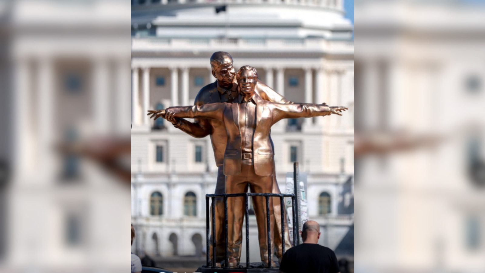 Epstein Trump statue