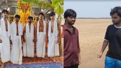 Image of youth who went for swim in the Godavari