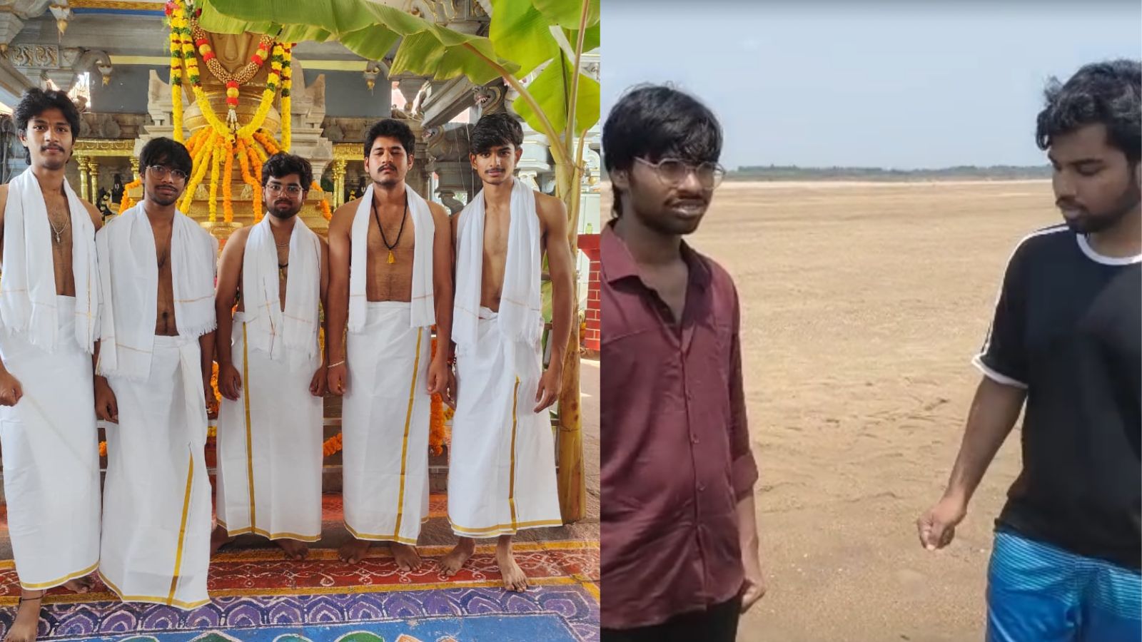 Image of youth who went for swim in the Godavari