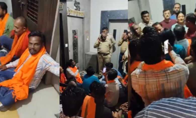 Gujarat Hindutva group hold dharna at Muslim man's residence, object inter-faith relationship