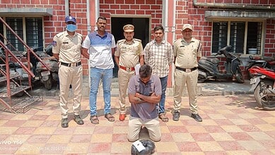 Man detained with 1.35 kg ganja by Hyderabad police in Dhoolpet.