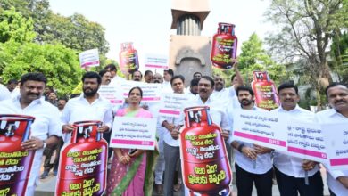 BRS protests LPG shortage in Hyderabad, seeks urgent discussion in legislature