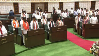 MIM leaders walk out of Telangana Assembly during Vande Mataram