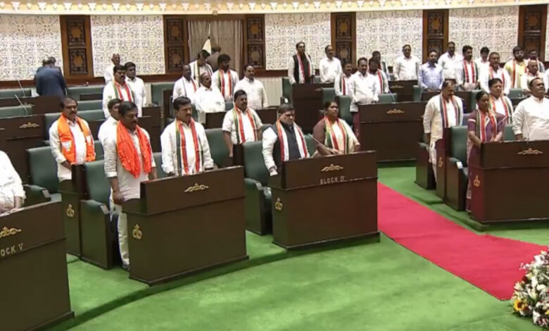 MIM leaders walk out of Telangana Assembly during Vande Mataram