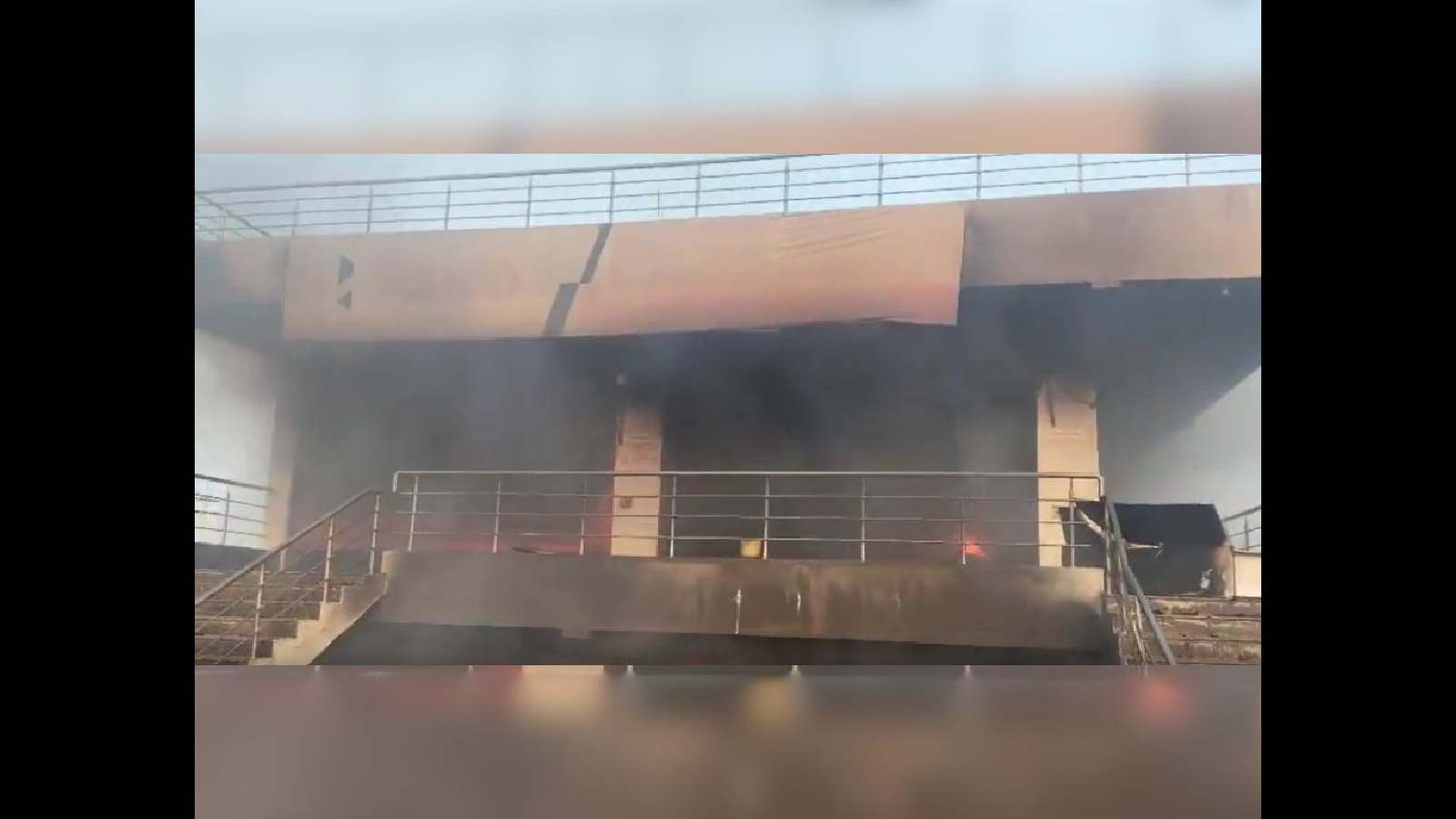 A godown in Chevella catches fire