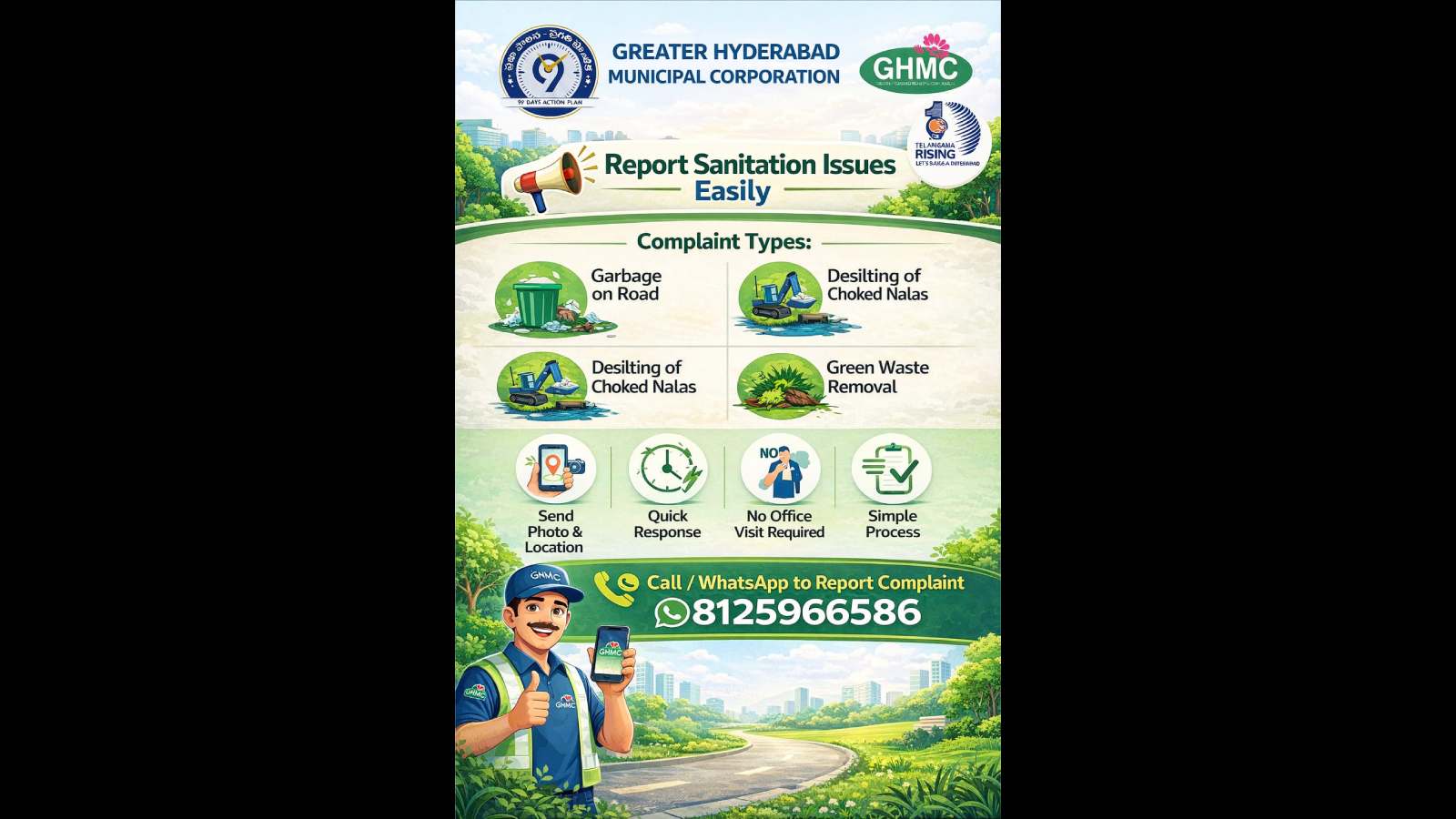 GHMC launches helpline to report sanitation issues