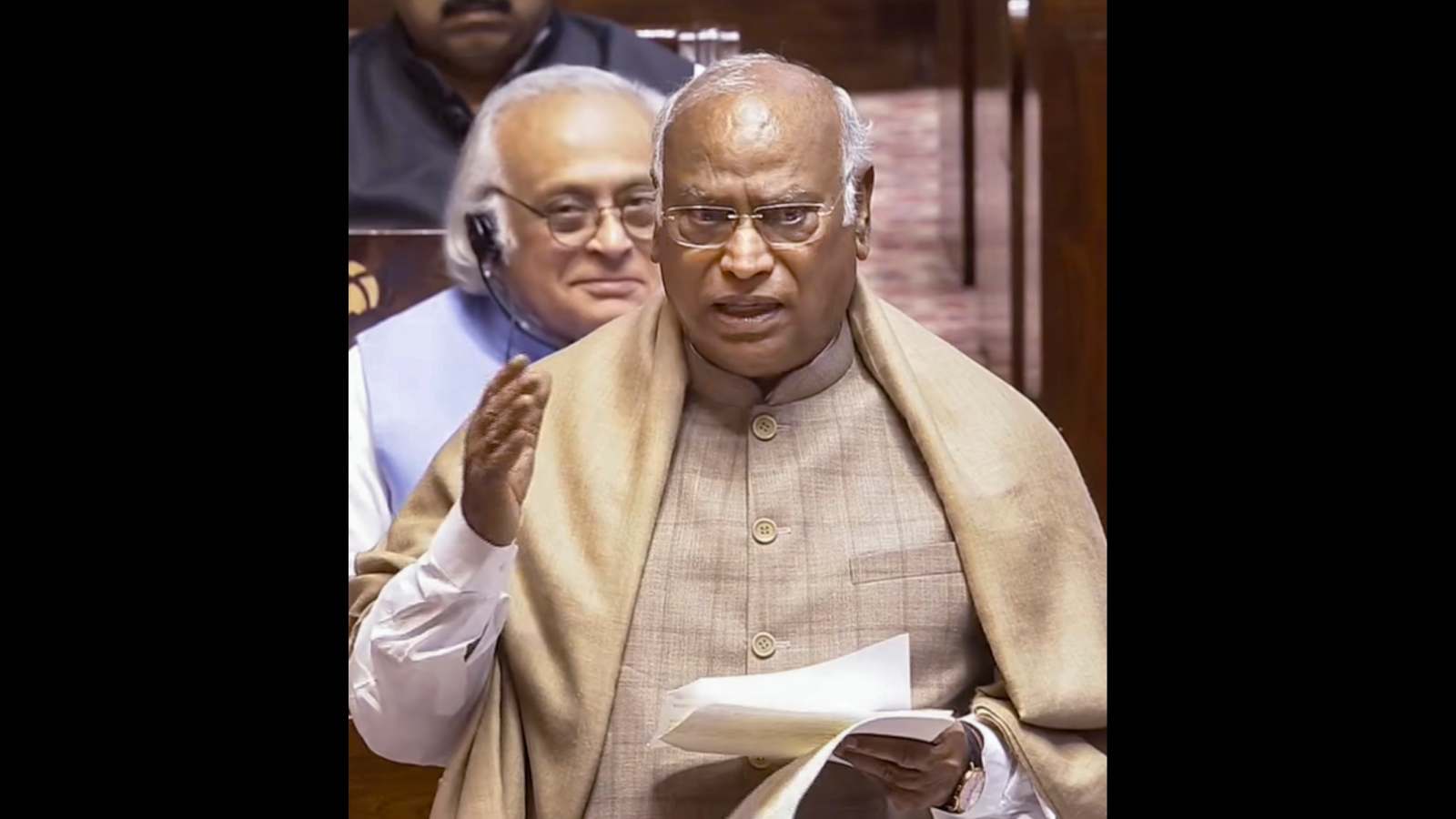 Mallikarjun Kharge speaks in Rajya Sabha