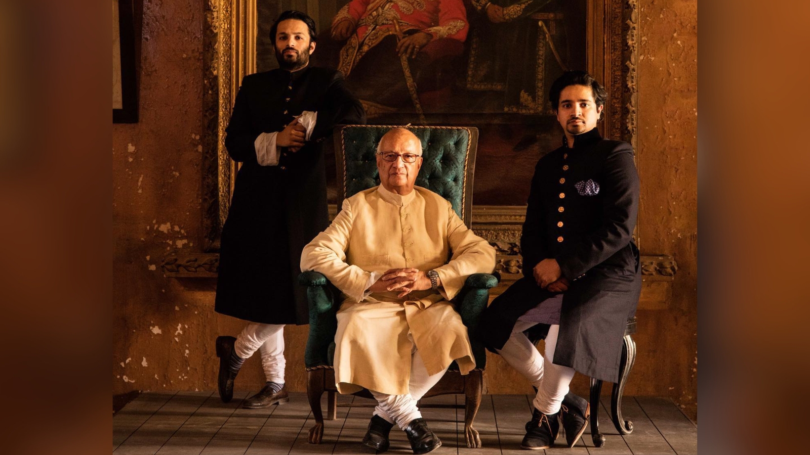 Prof Ali Khan Mahmudabad, his father Raja Mohd Amir Mohd Khan (centre) and brother Rajkumar Amir Hasan Khan.