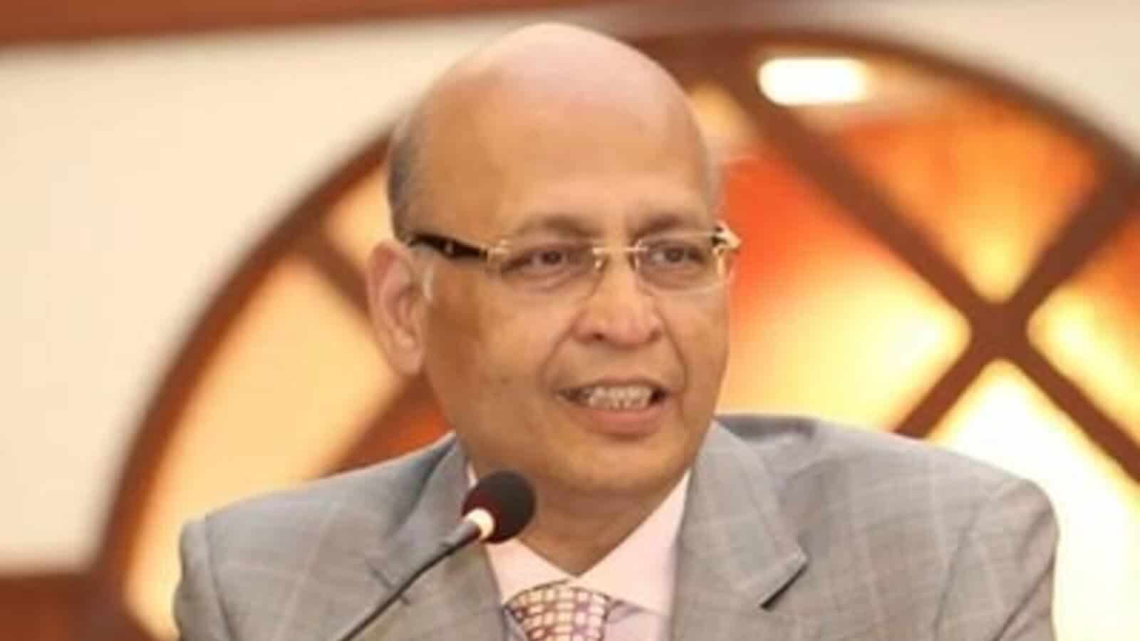 Singhvi speaking at event after Rajya Sabha nomination from Telangana.