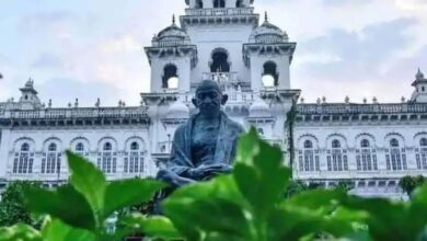 BRS MLAs walk-out of the assembly after the general discussion on Telangana budget 2026-27 in Telangana assembly on Tuesday, March 24.