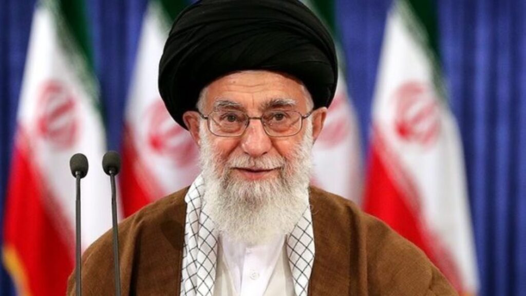 Iranian leader Ayatollah Ali Khamenei's poster torn sparks protests in Hyderabad.