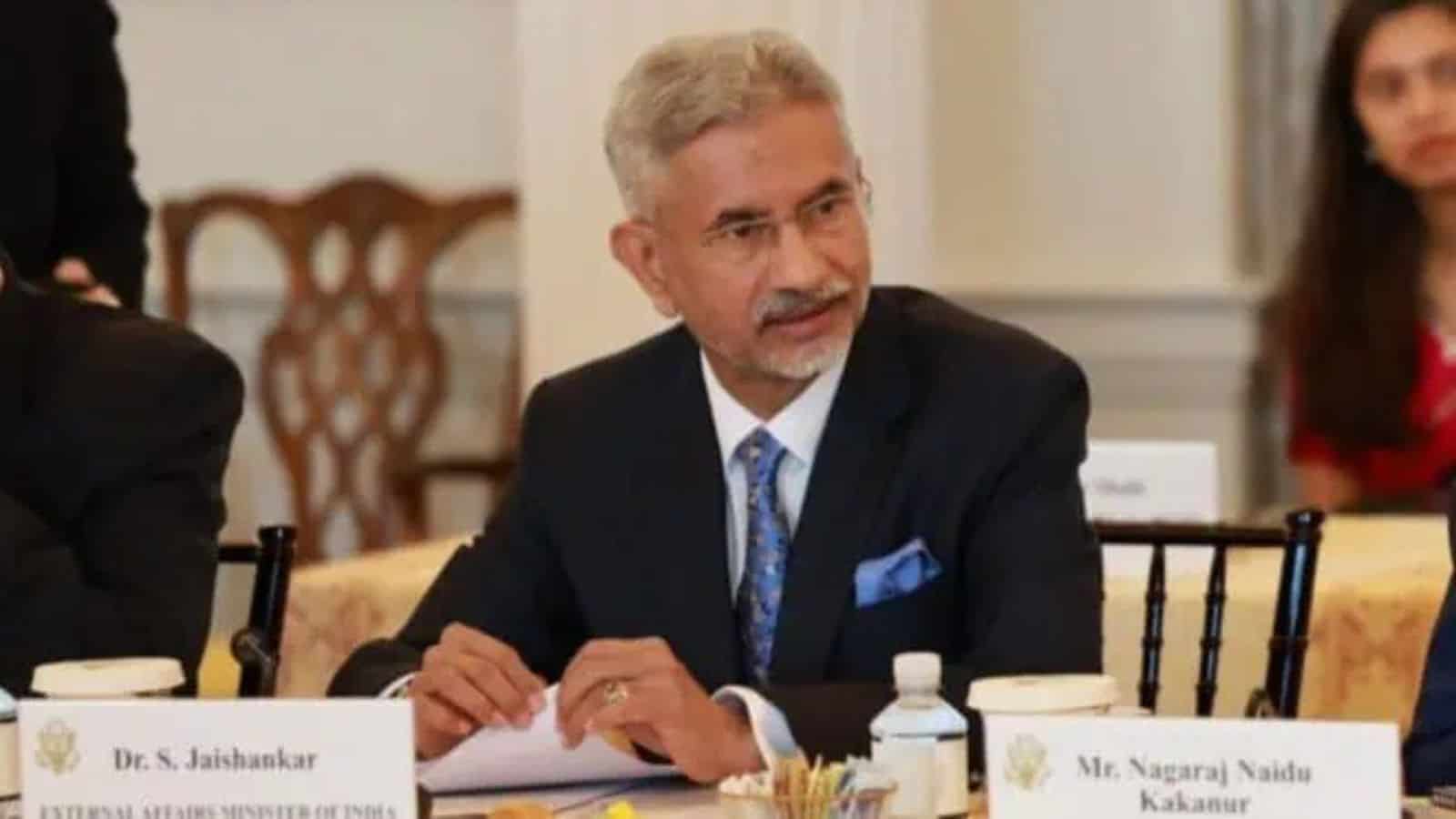 External Affairs Minister Dr S Jaishankar in a meeting