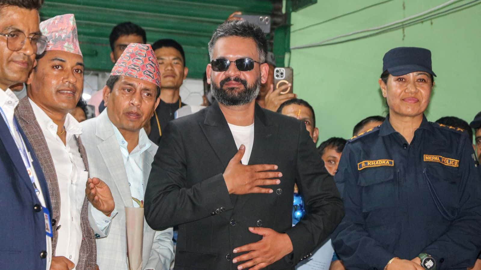 Nepal rapper Balendra Shah after the election results were announced