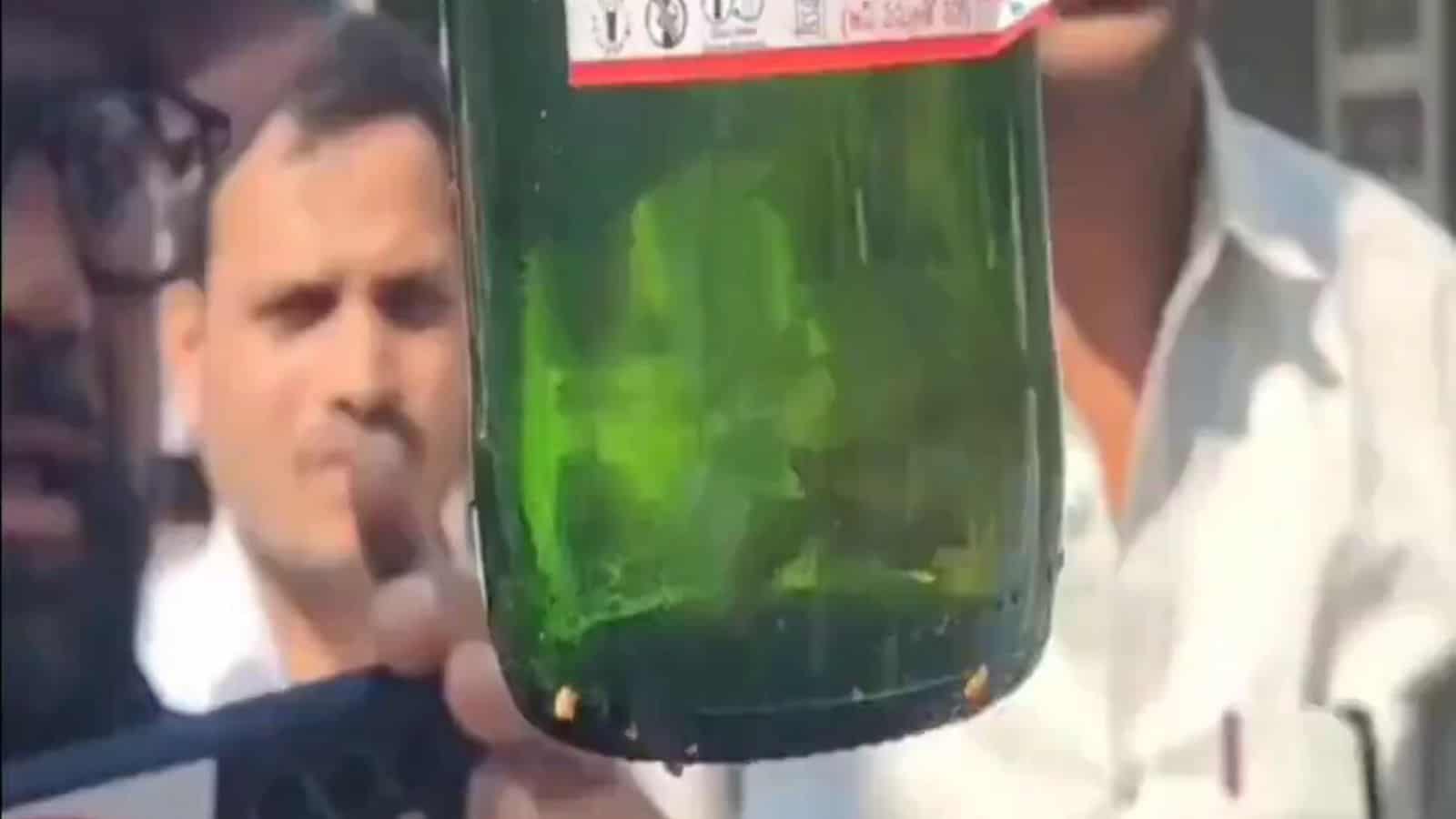 A fish found in a beer bottle in Hyderabad
