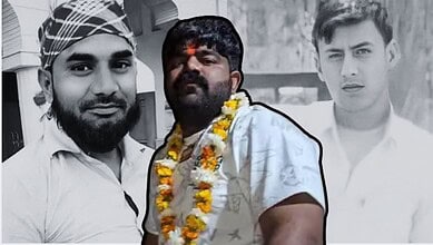 Monu Manesar returning to Gurugram village after bail in Nasir-Junaid murder case.