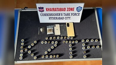 Seized hash oil and drug paraphernalia recovered by Hyderabad police from drug peddler and consumer.