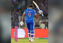 Sanju Samson batting in the T20 World Cup 2026 final, joining Kohli in an elite cricketing achievement wi.