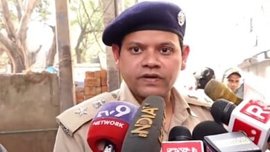 Dwarka Deputy Commissioner of Police, Kushal Pal Singh, addresses the media