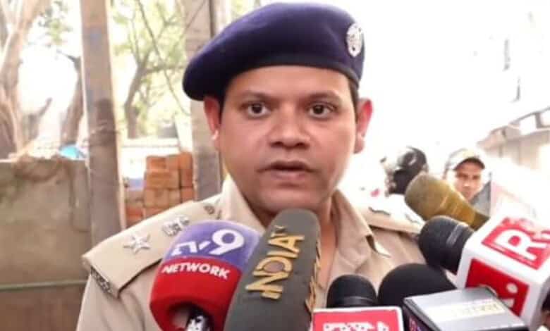 Dwarka Deputy Commissioner of Police, Kushal Pal Singh, addresses the media