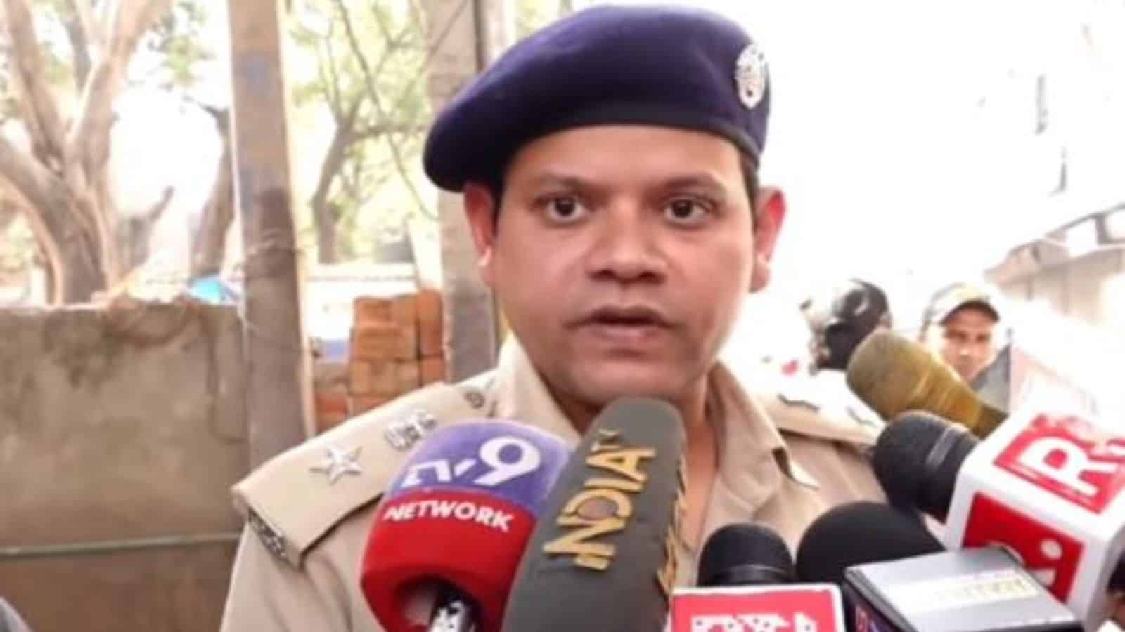 Dwarka Deputy Commissioner of Police, Kushal Pal Singh, addresses the media