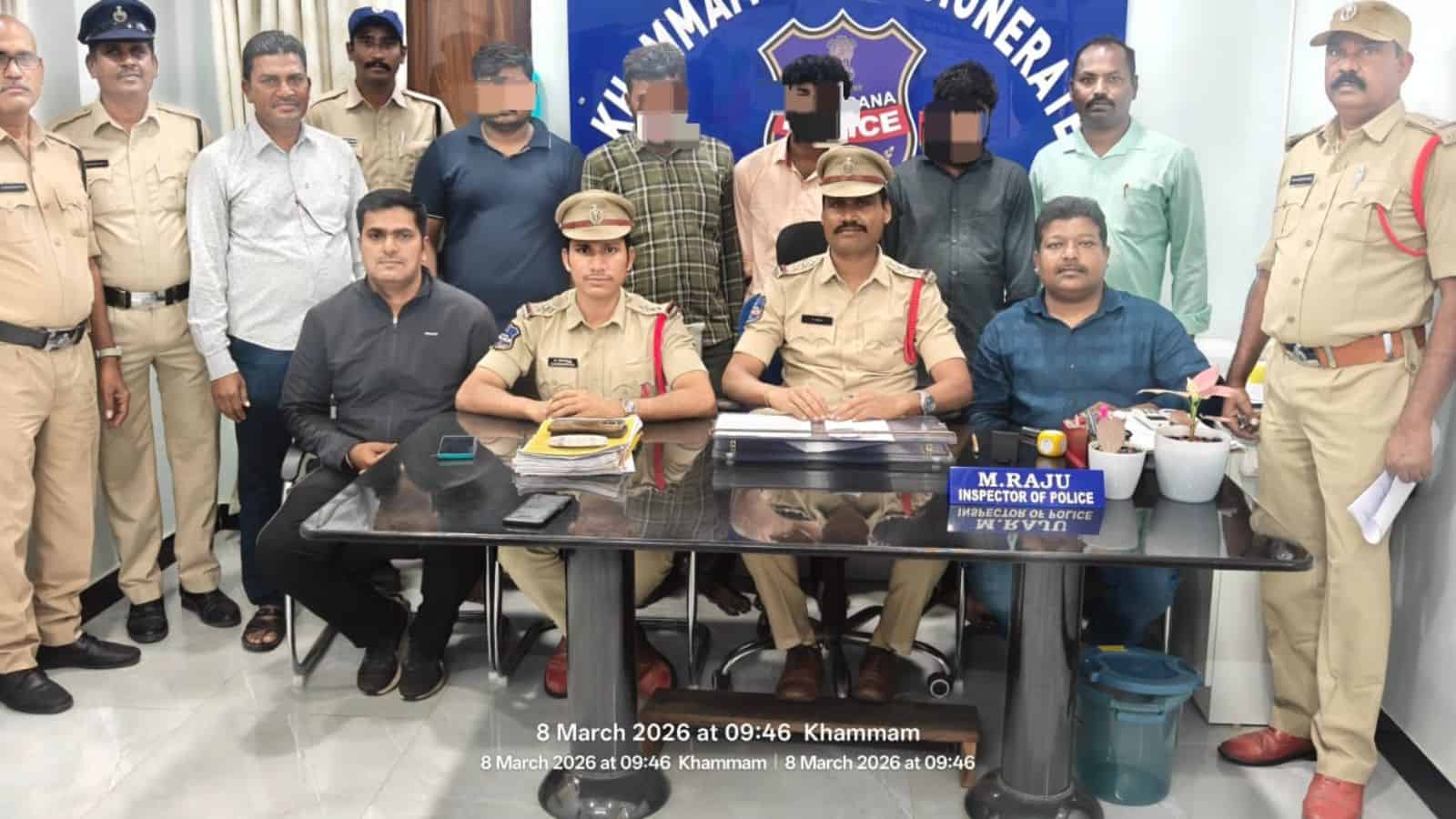 Khammam police address the media regarding an auto driver's murder