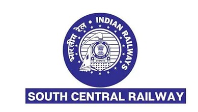 South Central Railway logo with Indian Railways emblem for special trains from Hyderabad to Kamakhya.