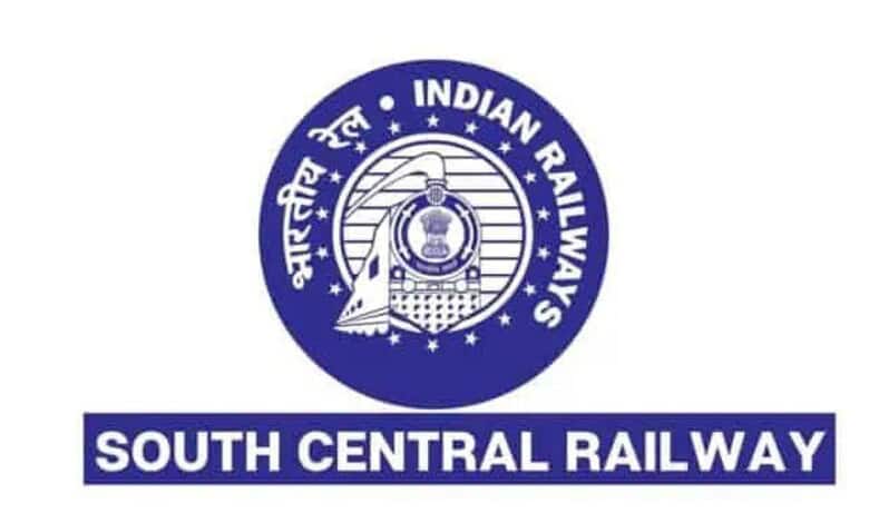 South Central Railway logo with Indian Railways emblem for special trains from Hyderabad to Kamakhya.