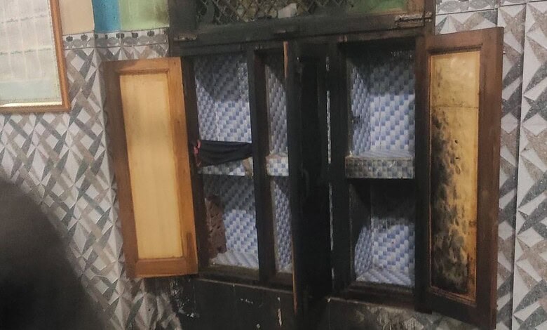 Fire damages mosque in Palwal, Haryana amid Ramadan celebrations. Emergency services respond to the blaze.