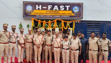 Hyderabad police officials at the launch of HFAST unit