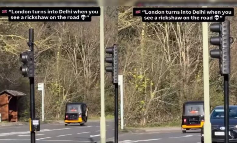 An auto rickshaw spotted in London